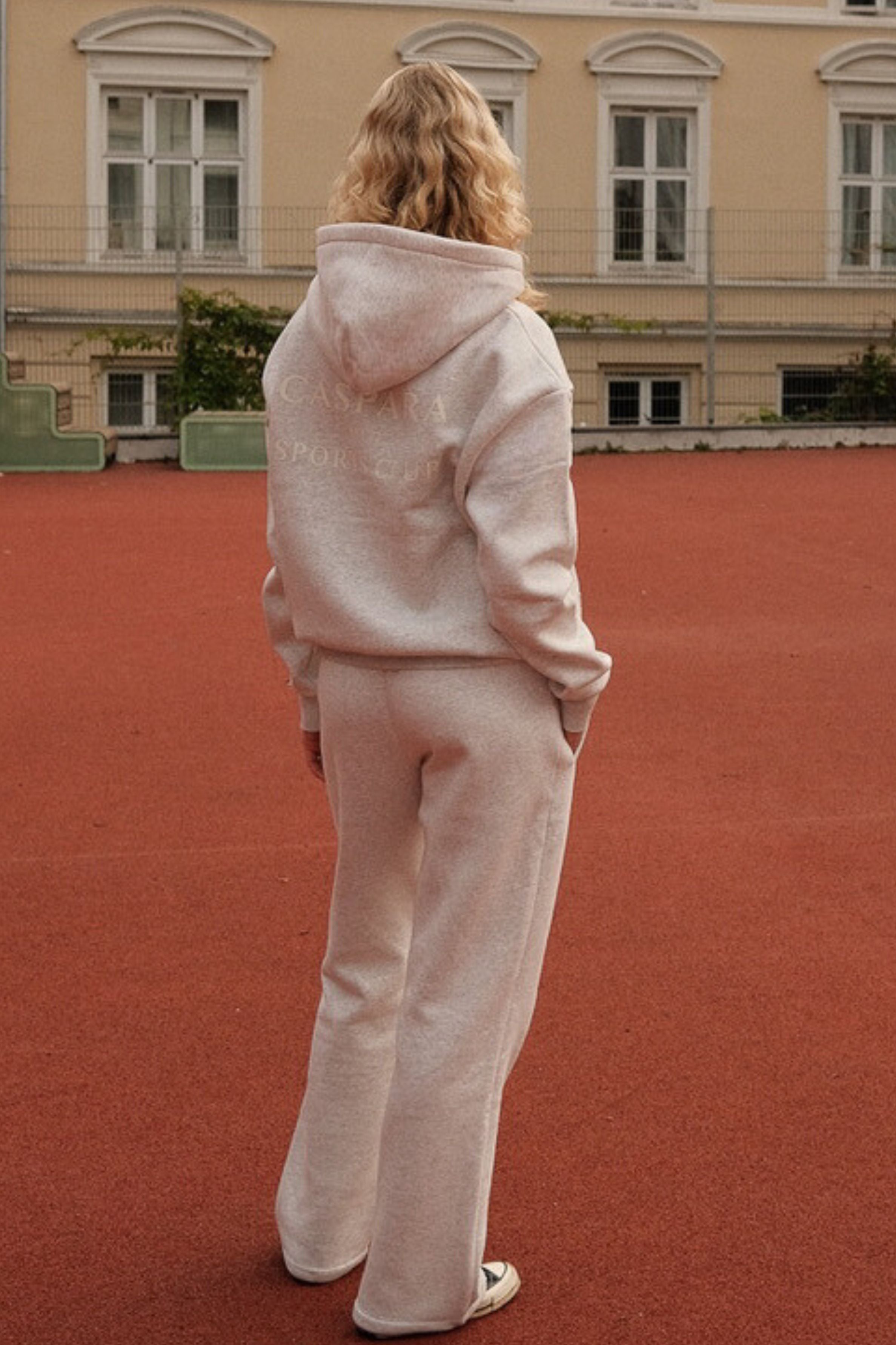 LIMITED EDITION︱W. Sports Club Hoodie - Grey w. cream